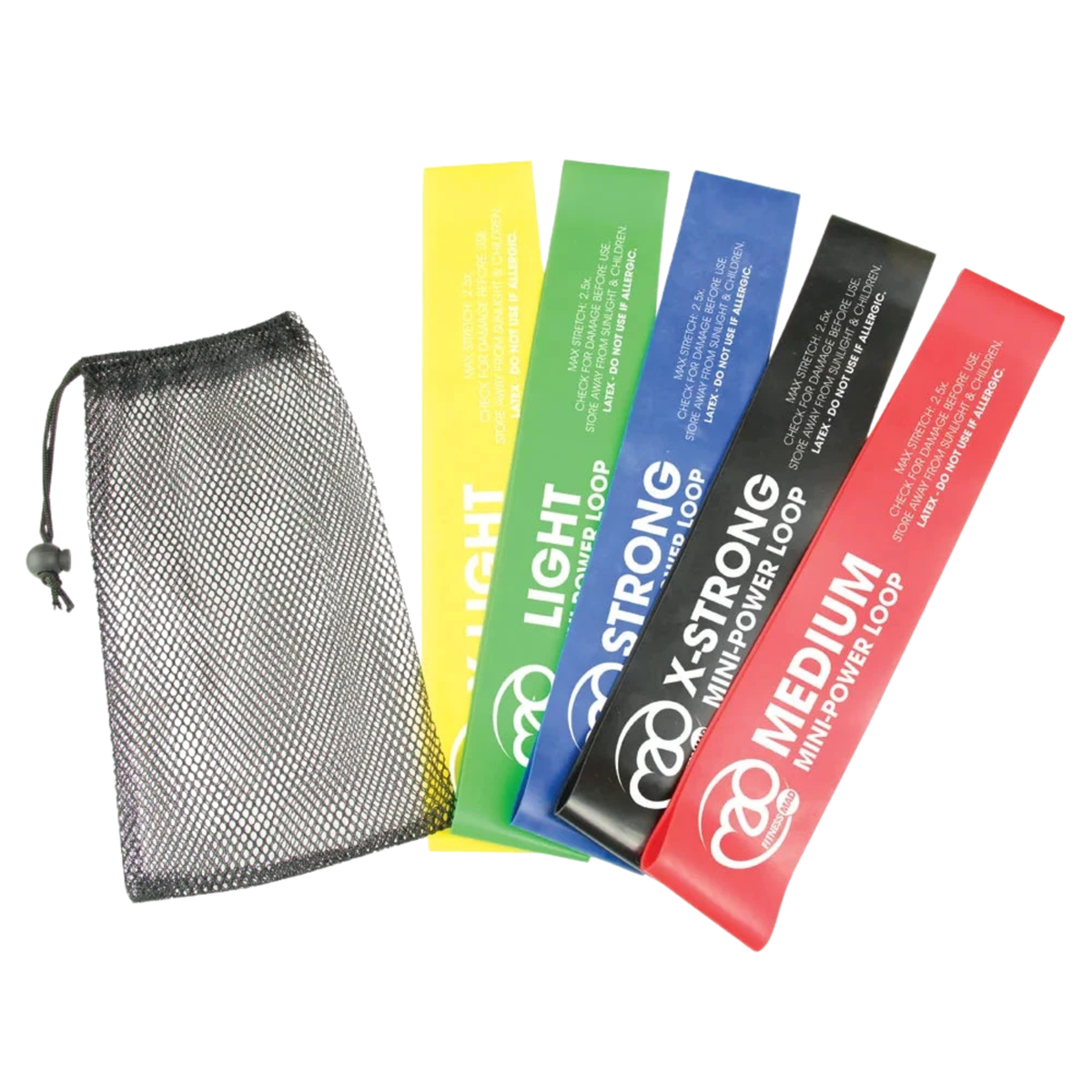 Fitness Mad Mini Power Loop Set, back view