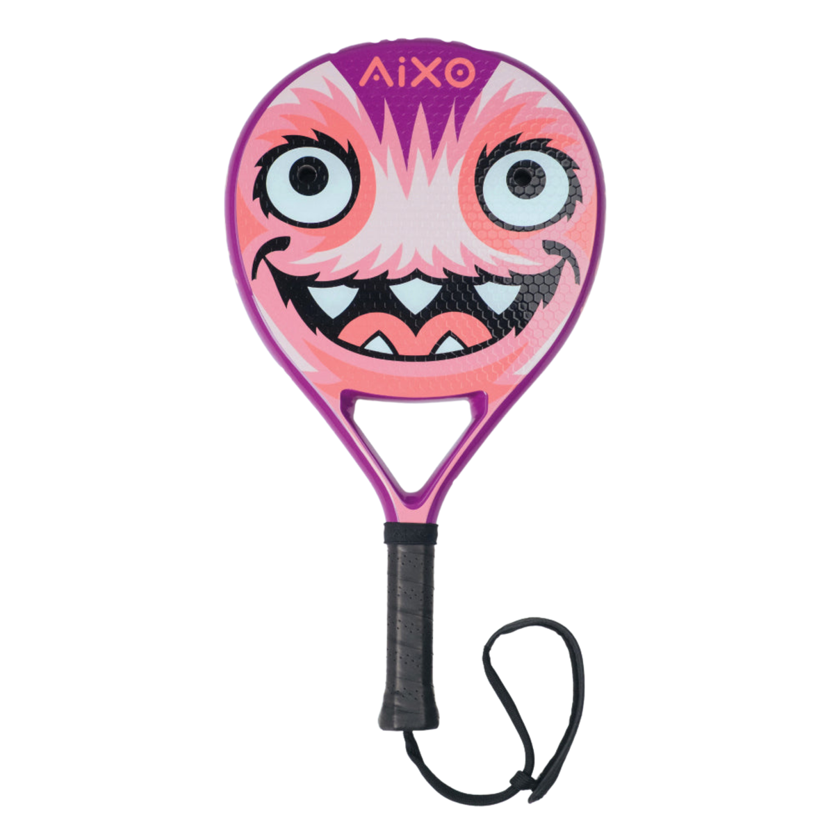 AIXO Fizzball Junior Padel Racket, Purple, back view