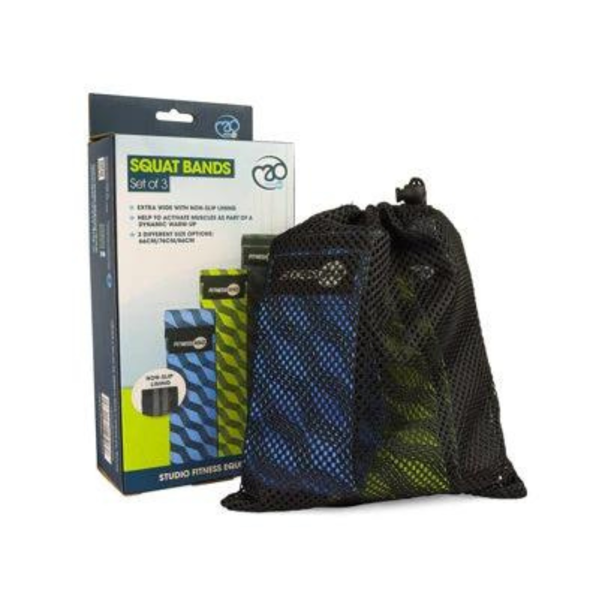 Fitness Mad Squat Band, Set Of 3, back view
