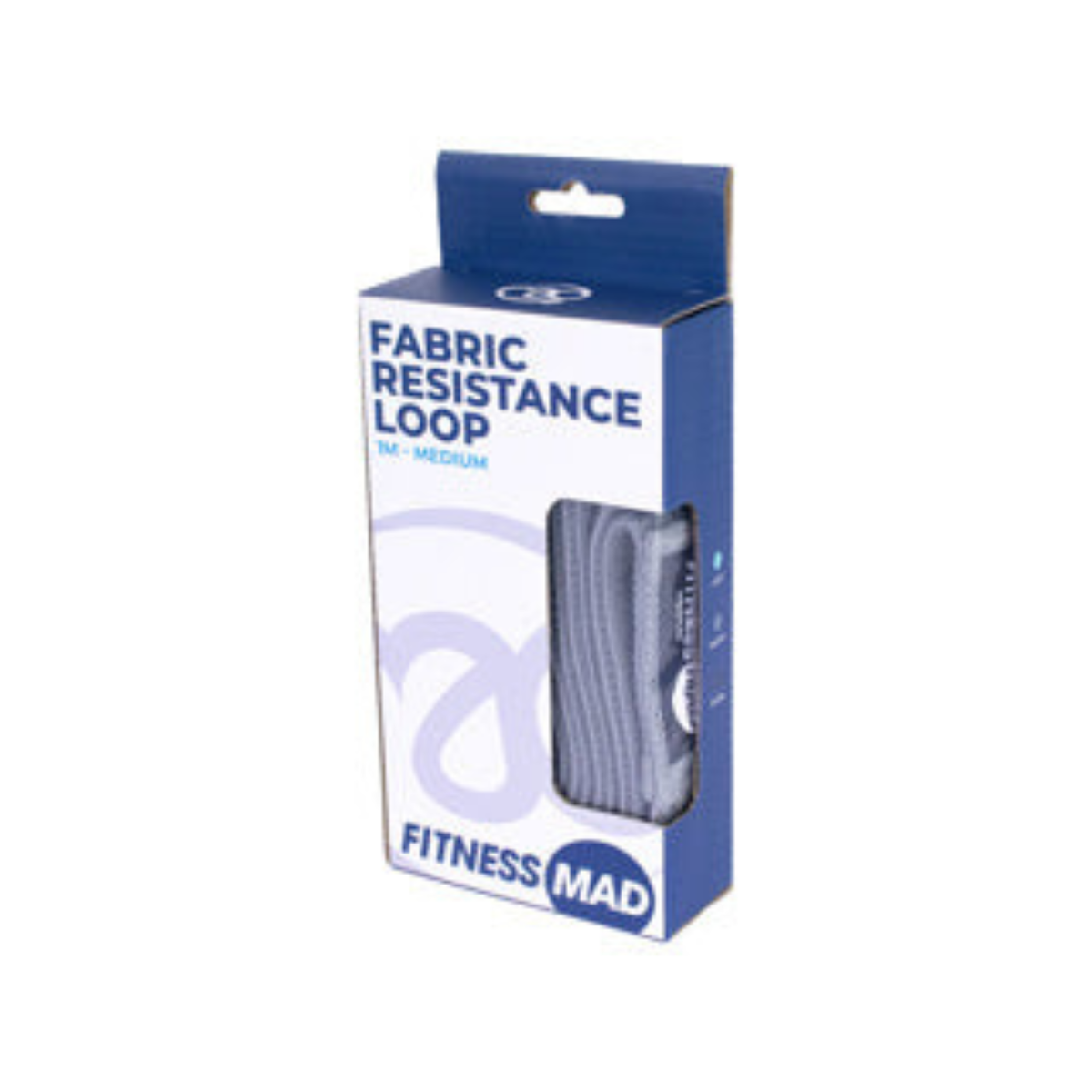 Fitness Mad Fabric Resistance Loop Medium, Grey, side view