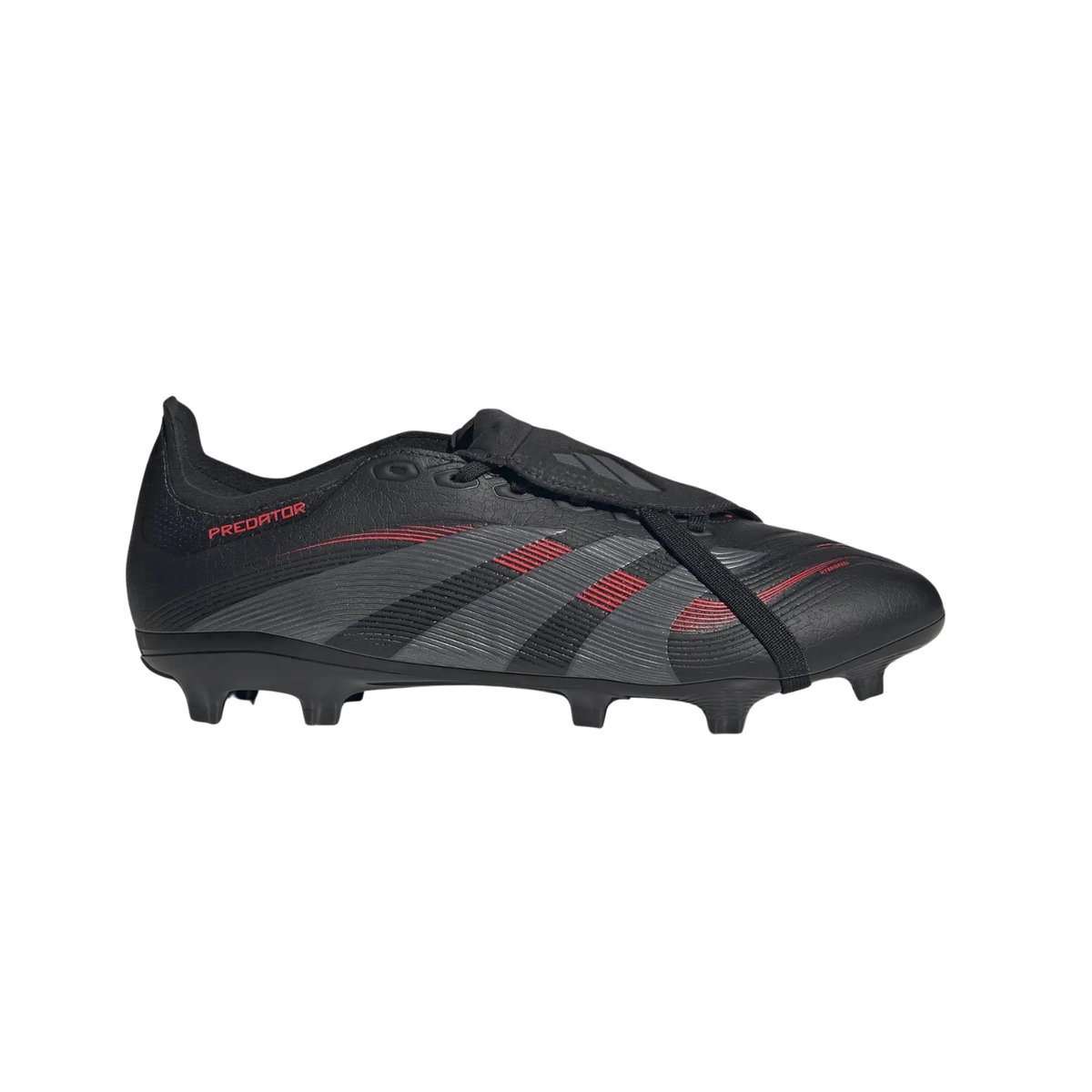 Adidas Predator League FT FG/MG Football Boots, Core Black/Red, front view
