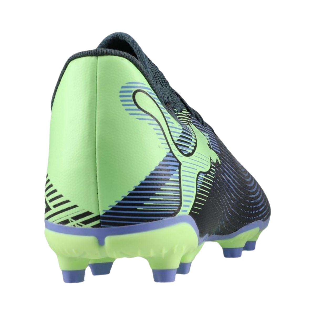 Puma Future 7 Play FG/AG Football Boots Unisex, Gray Skies/Elektro Purple/Fizzy Apple/Puma White, close-up detail