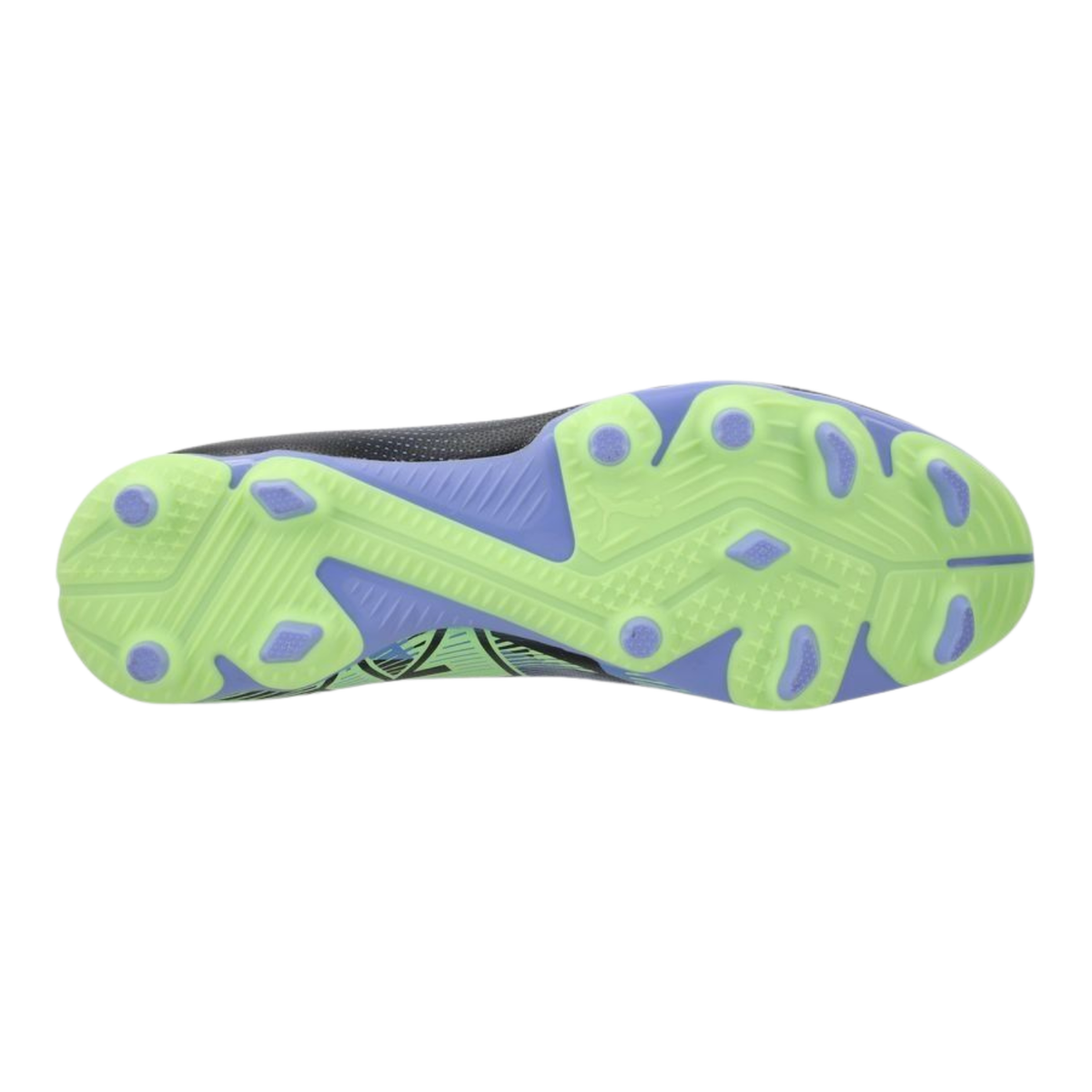 Puma Future 7 Play FG/AG Football Boots Unisex, Gray Skies/Elektro Purple/Fizzy Apple/Puma White, side view