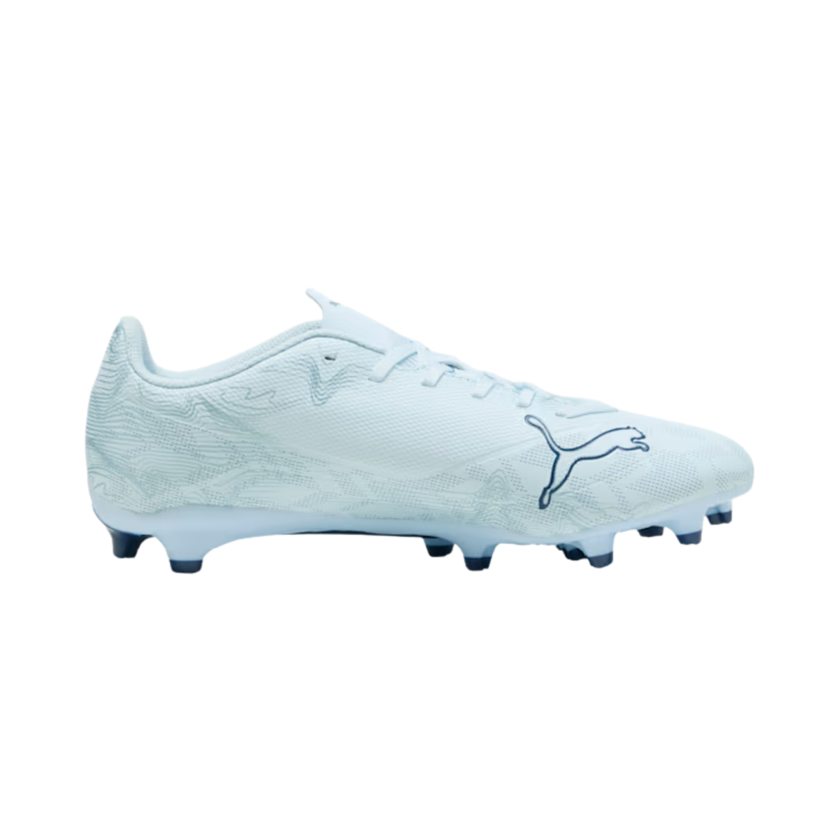 Puma Ultra 6 Play FG/AG Football Boots Unisex, Icy Blue/ White/ Blue Jewel, back view