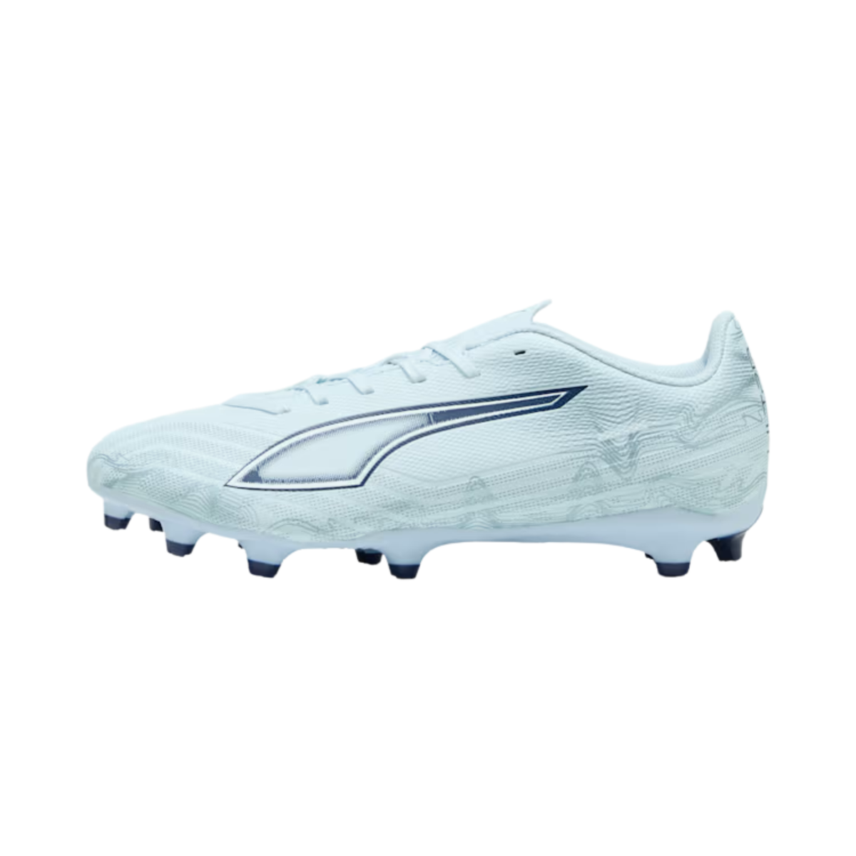 Puma Ultra 6 Play FG/AG Football Boots Unisex, Icy Blue/ White/ Blue Jewel, front view