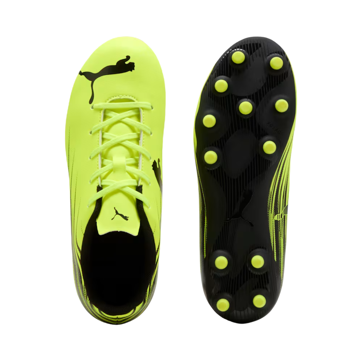 Puma Attacanto II FG/AG Football Boots Junior, Yellow Alert/ Black, alternative view