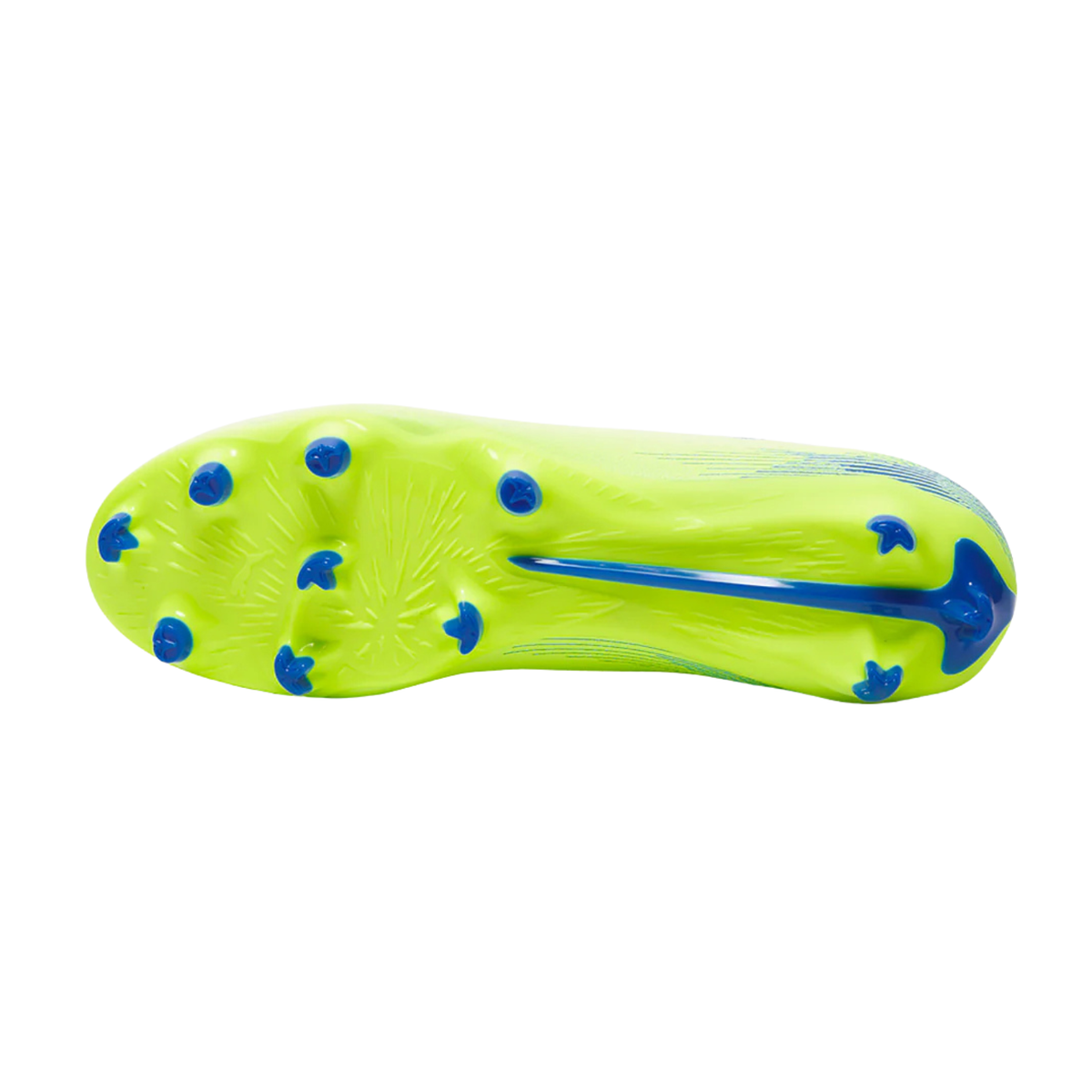 Puma Ultra 5 Play FG/AG Football Boots Unisex, Fizzy Apple/ Puma White/ Bluemazing, close-up detail