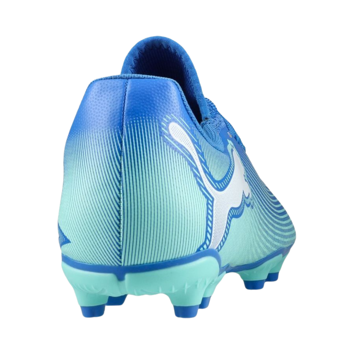 Puma Future 7 Play FG/AG Football Boots Junior, Hyperlink Blue/Mint/Puma White, detail view