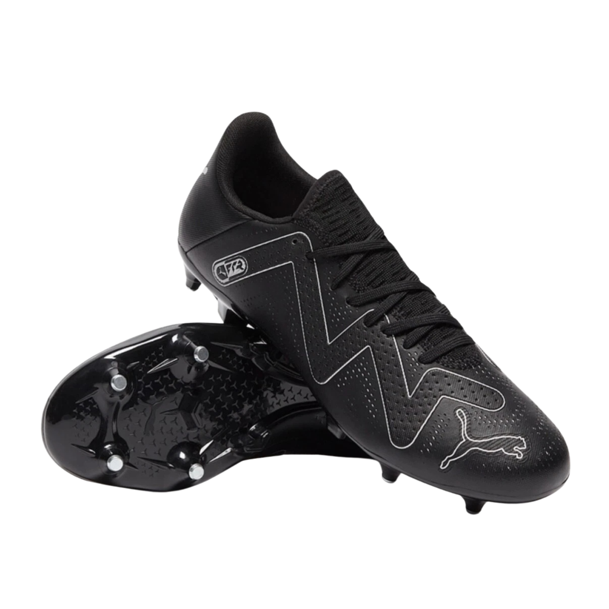 Puma Future Play MxSG Football Boots Unisex, Black/Silver, detail view