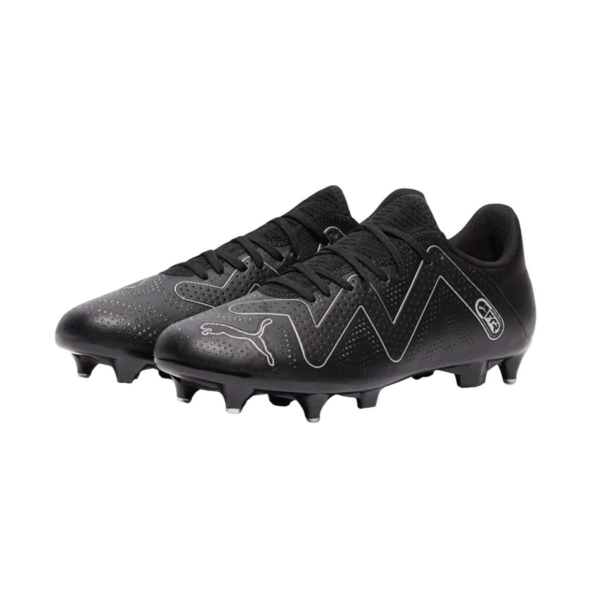 Puma Future Play MxSG Football Boots Unisex, Black/Silver, side view