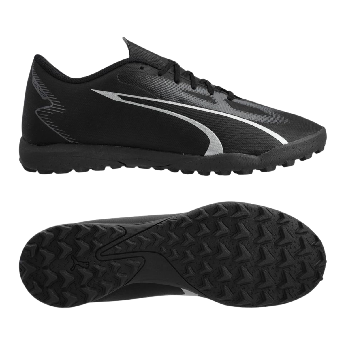 Puma Ultra Play TT Turf Football Shoes Unisex, Puma Black/Asphalt, side view