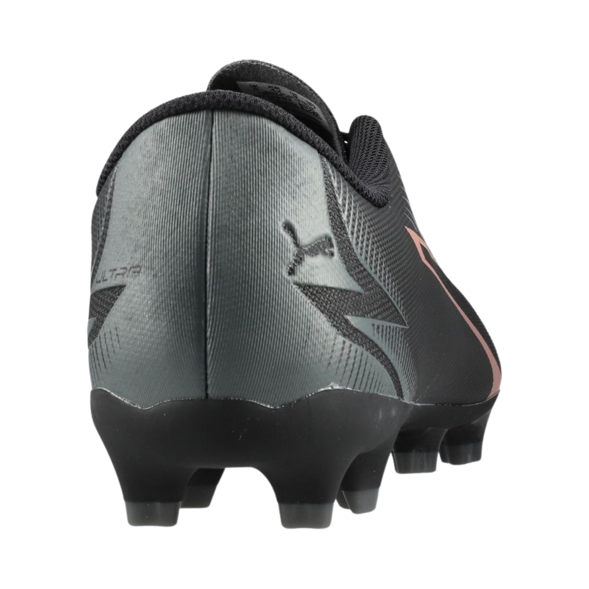 Puma Ultra Play FG/AG Football Boots Unisex, Puma Black/ Copper Rose, close-up detail