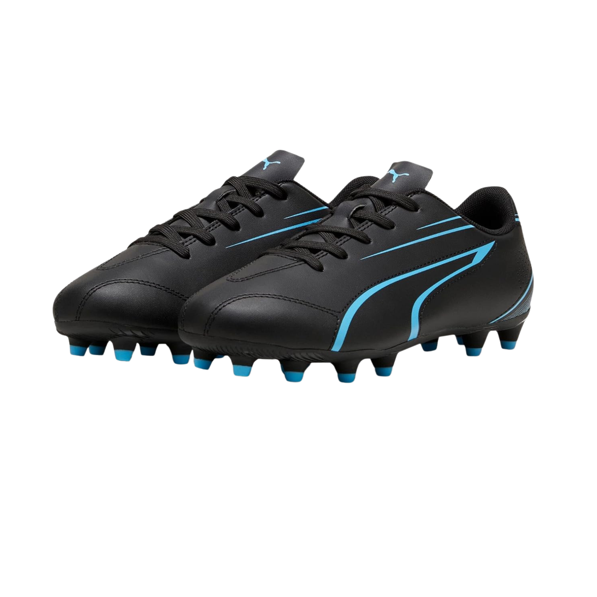 Puma Vitoria FG/AG Football Boots Unisex, Puma Black/ Luminous Blue, detail view