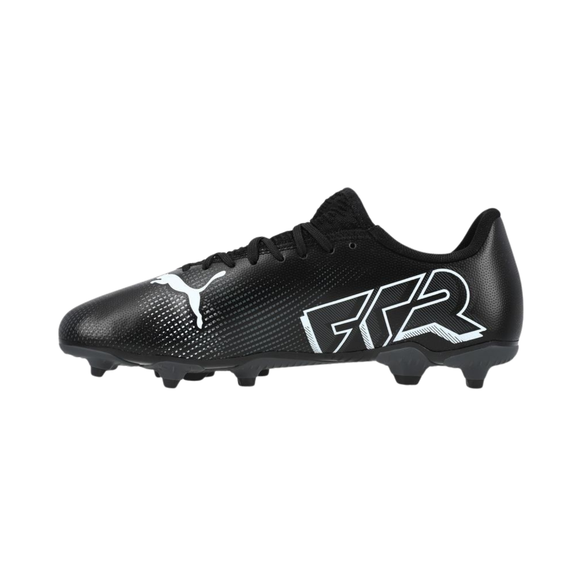 Puma Future 7 Play FG/AG Football Boots Junior, Puma Black/ White, front view