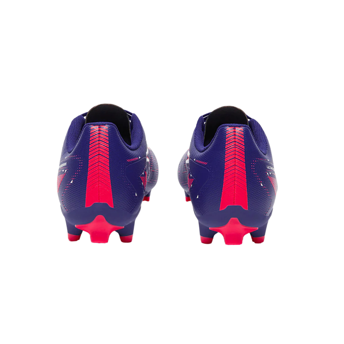 Puma Ultra 5 Play FG/AG Football Boots Unisex, Lapis Lazuli/ Puma White/ Sunset Glow, close-up detail