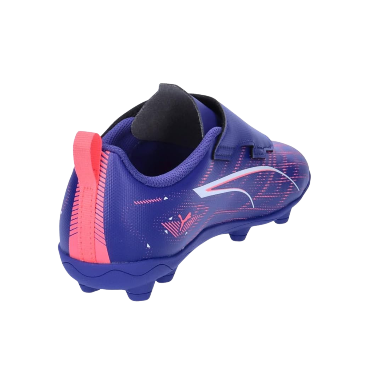 Puma Ultra 5 Play V FG/AG RB Football Boots Junior, Lapis Lazuli/ Puma White/ Sunset Glow, detail view