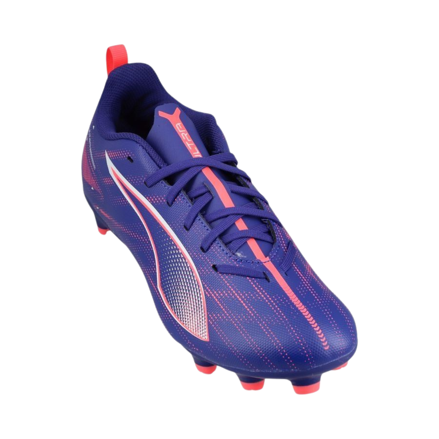 Puma Ultra 5 Play FG/AG Football Boots Junior - Lapis Lazuli/ Puma White/ Sunset Glow 107695 Football Boots Puma