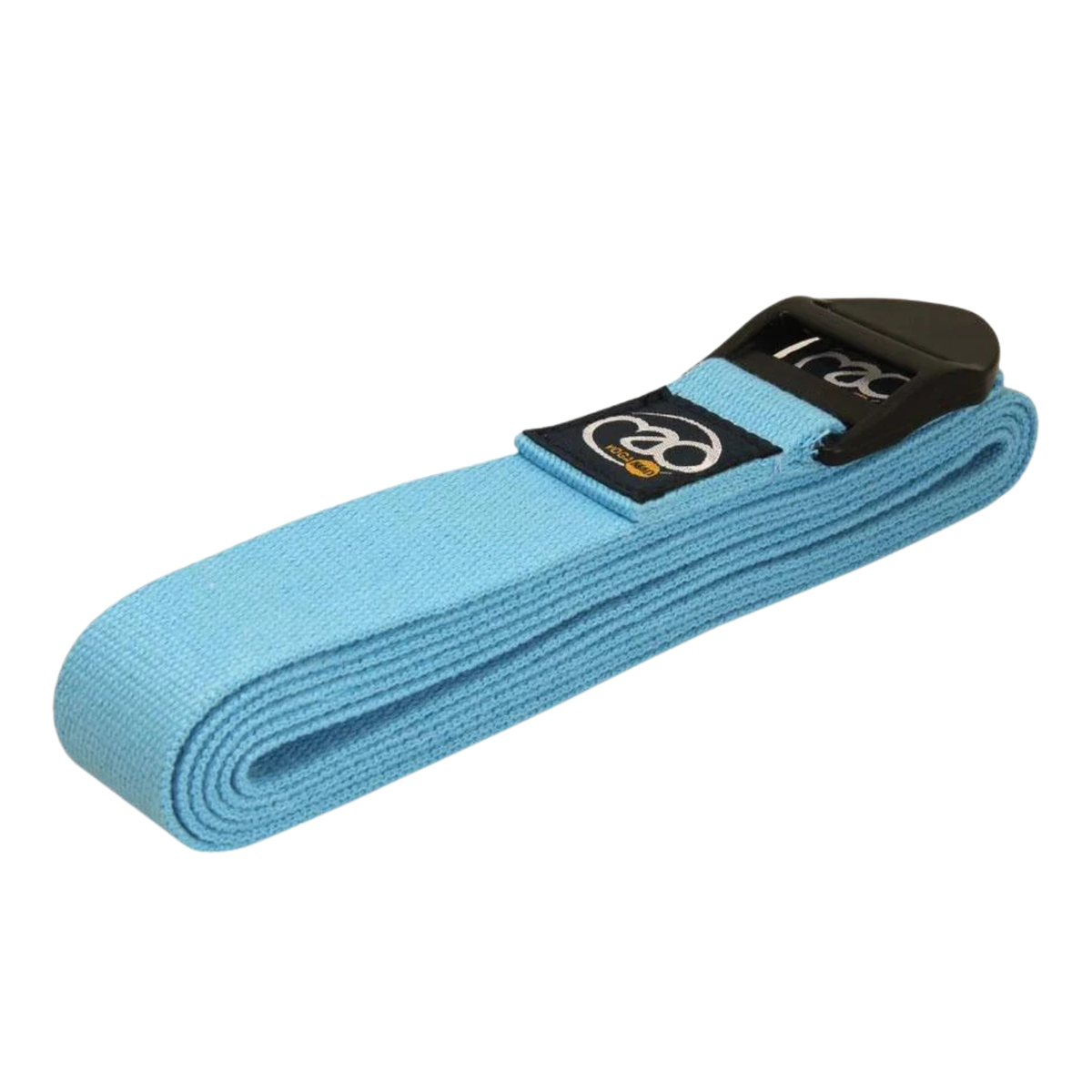 Fitness Mad Standard Yoga Belt Cotton 2.0m, Light Blue