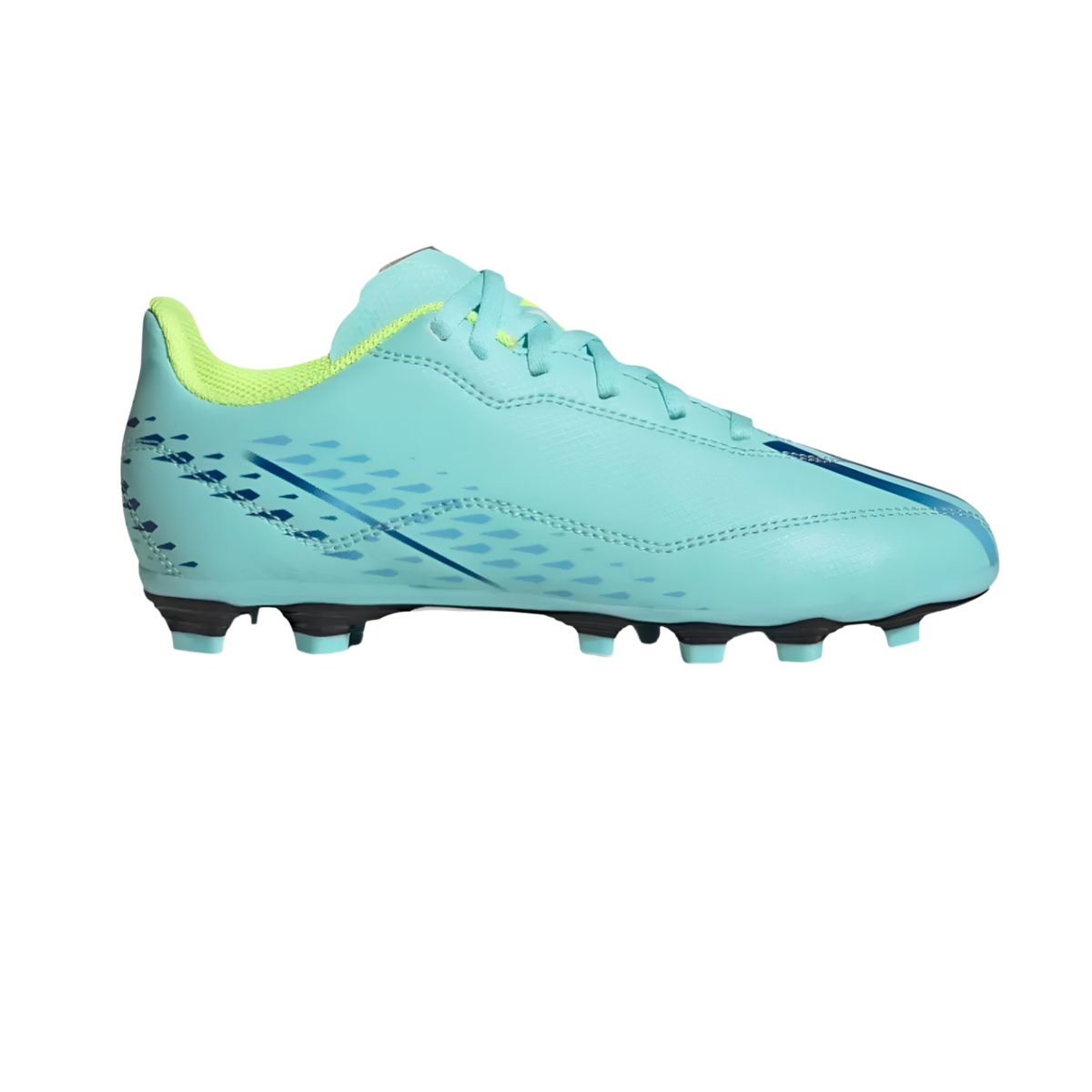 Adidas X Speedportal.4 FxG Football shoes, Aqua/Power Blue/Solar Yellow, front view