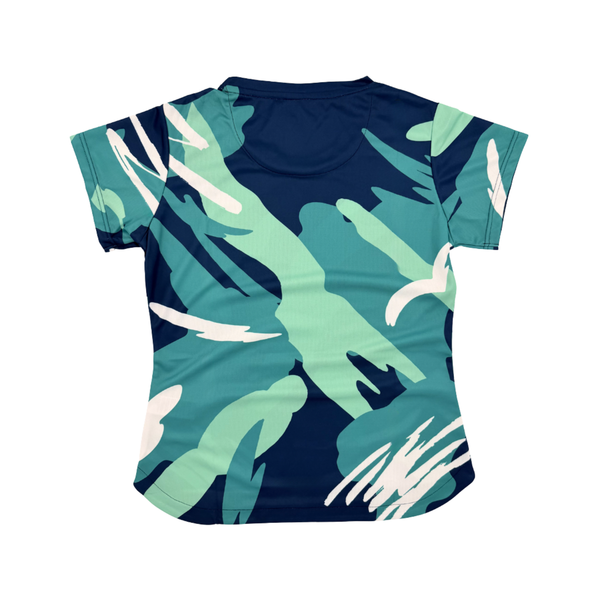 AIXO Abstract Womens T-Shirt - Navy T-shirt Aixo