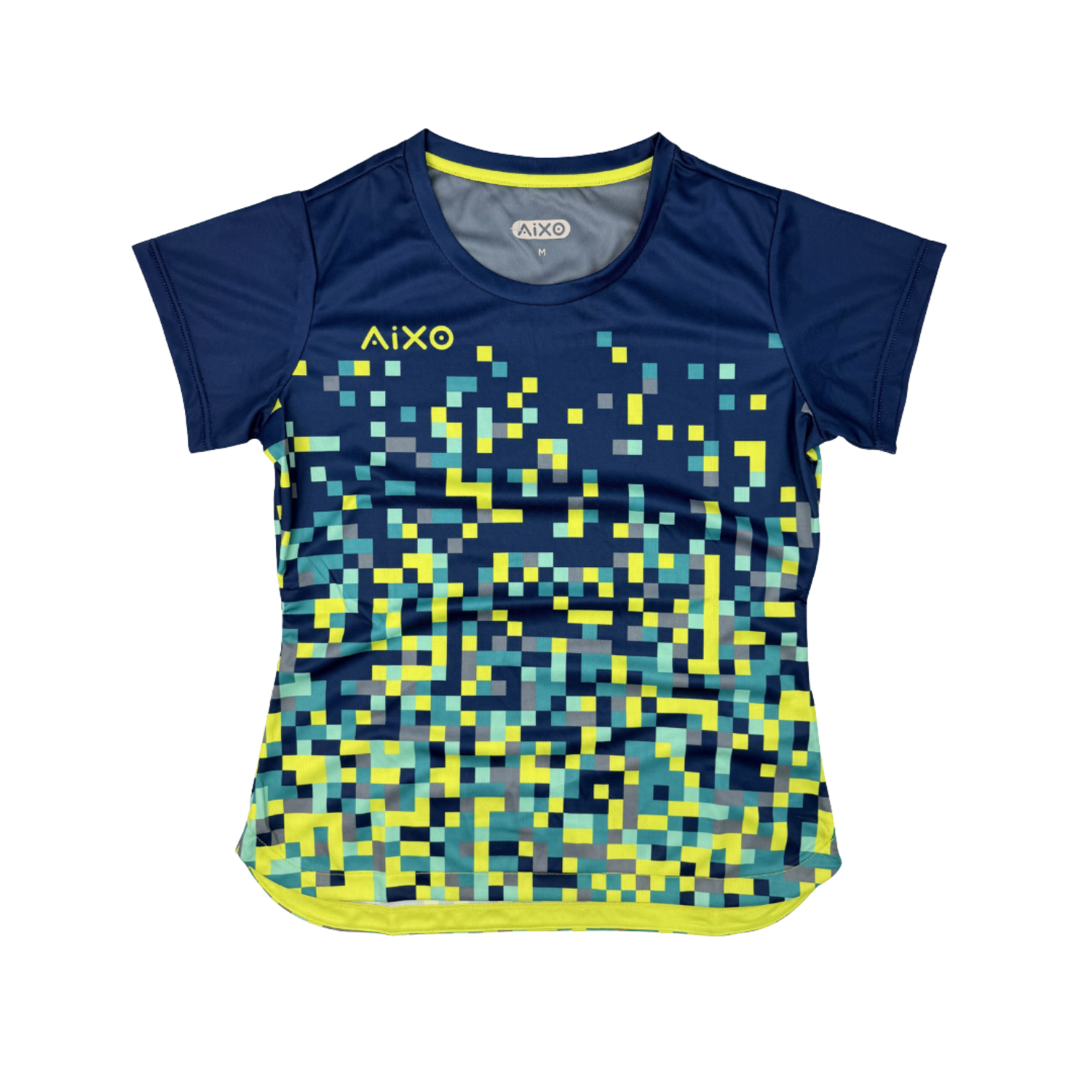 AIXO Pixel Womens T-Shirt - Navy Navy T-shirt Aixo