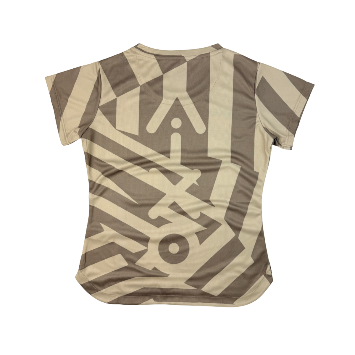 AIXO Chaos Camo Womens T-Shirt - Stone T-shirt Aixo