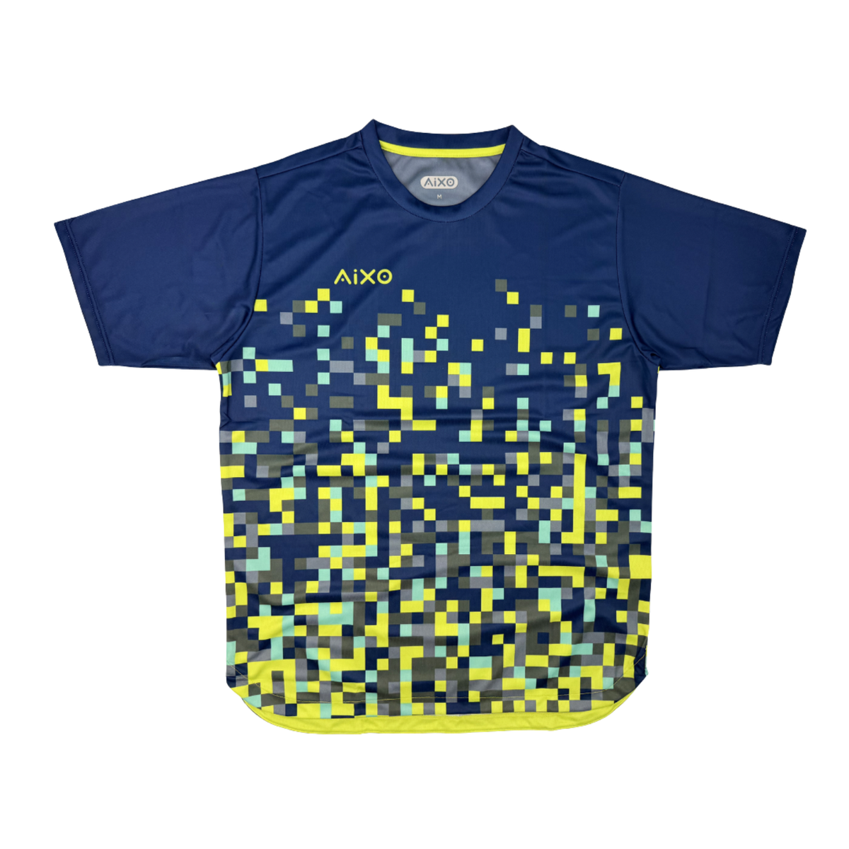 AIXO Pixel Mens T-Shirt - Navy Navy T-shirt Aixo