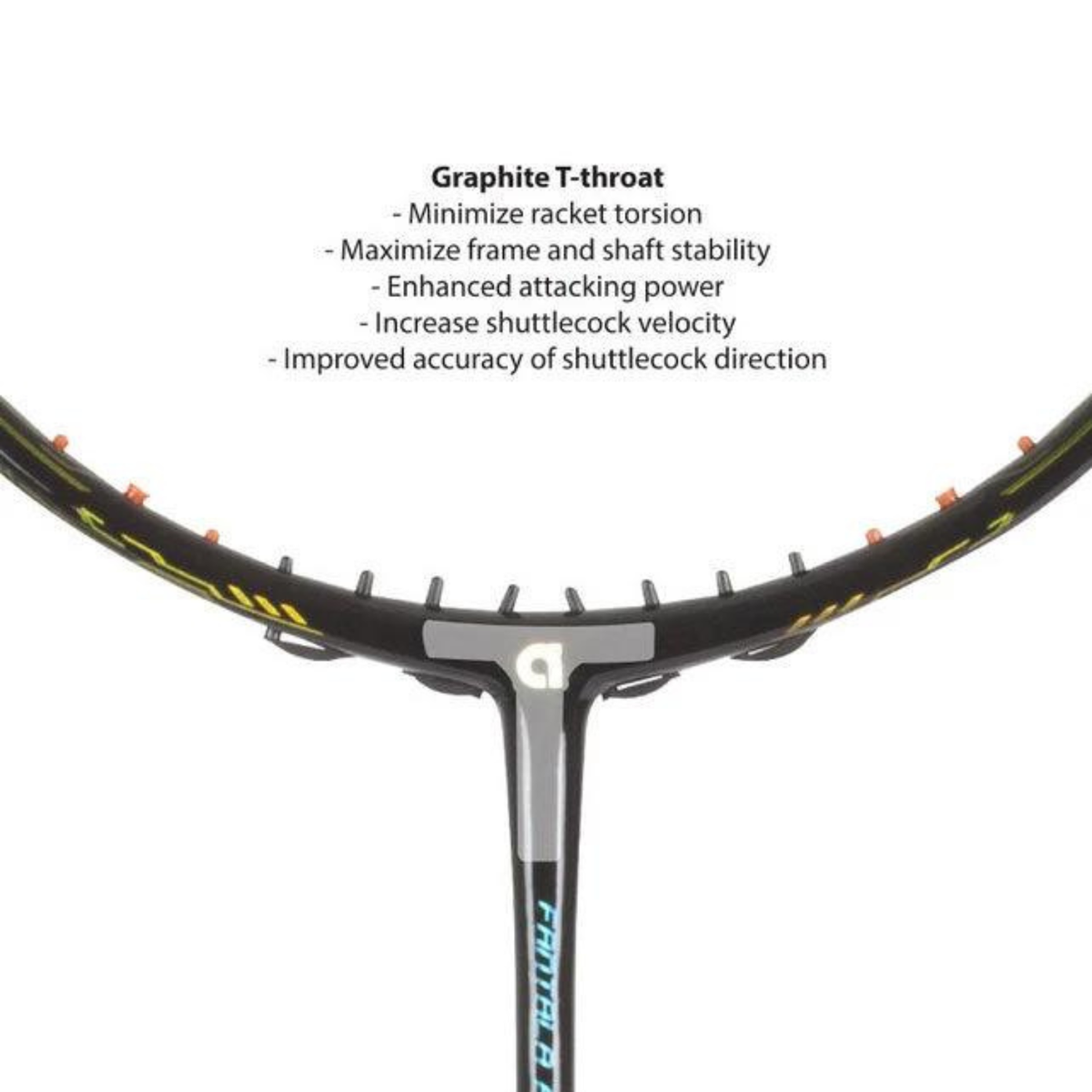 Apacs Fantala Pro 101 Badminton Racket (Unstrung), Black, alternative view