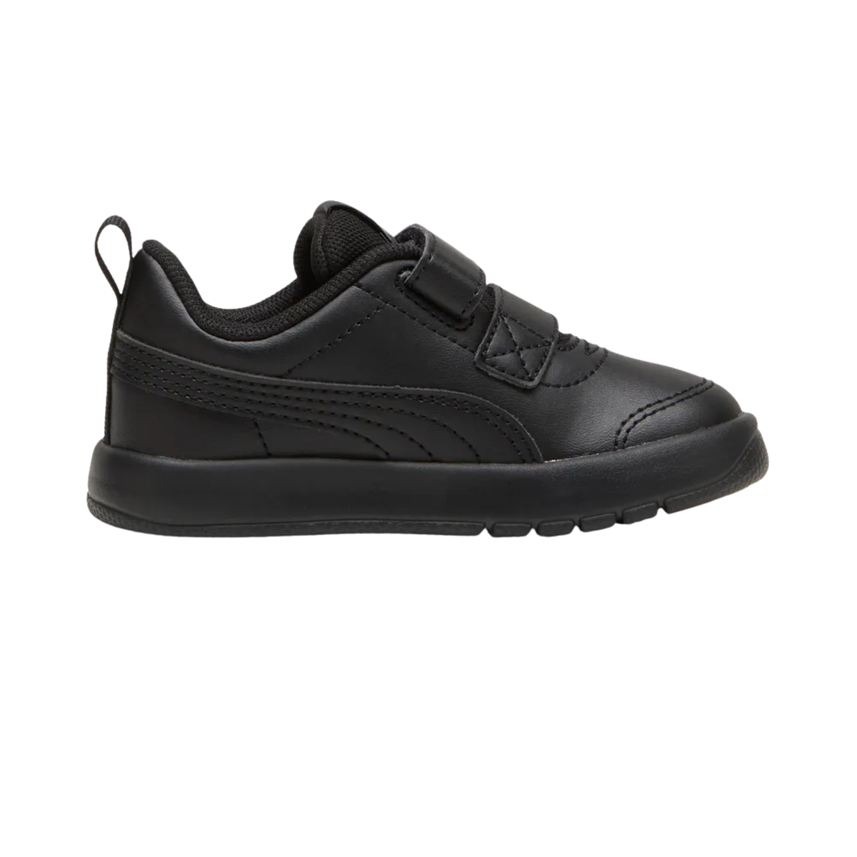 Puma Courtflex V3 Shoe Kids, Black/Cast Iron, back view