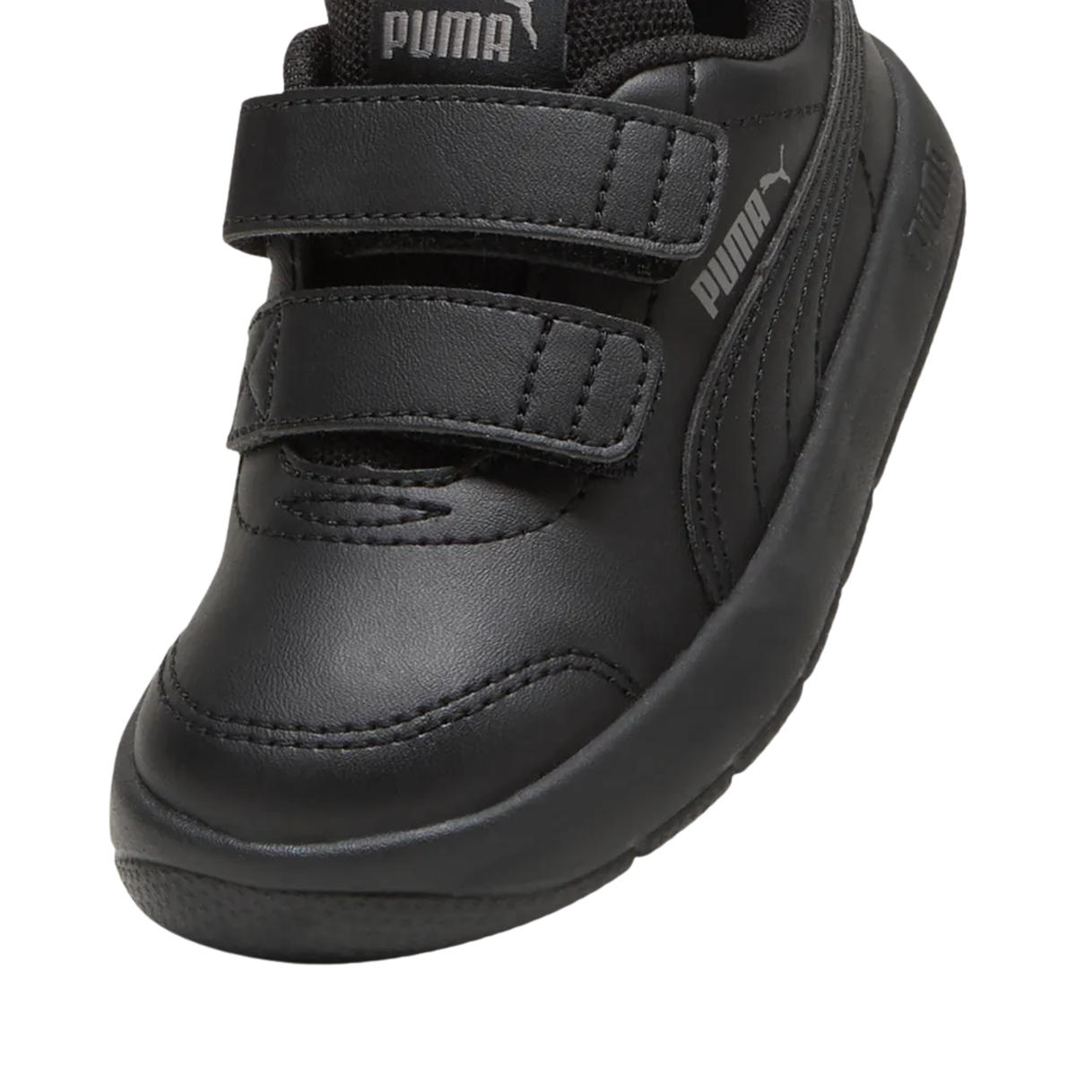 Puma Courtflex V3 Shoe Kids, Black/Cast Iron, alternative view