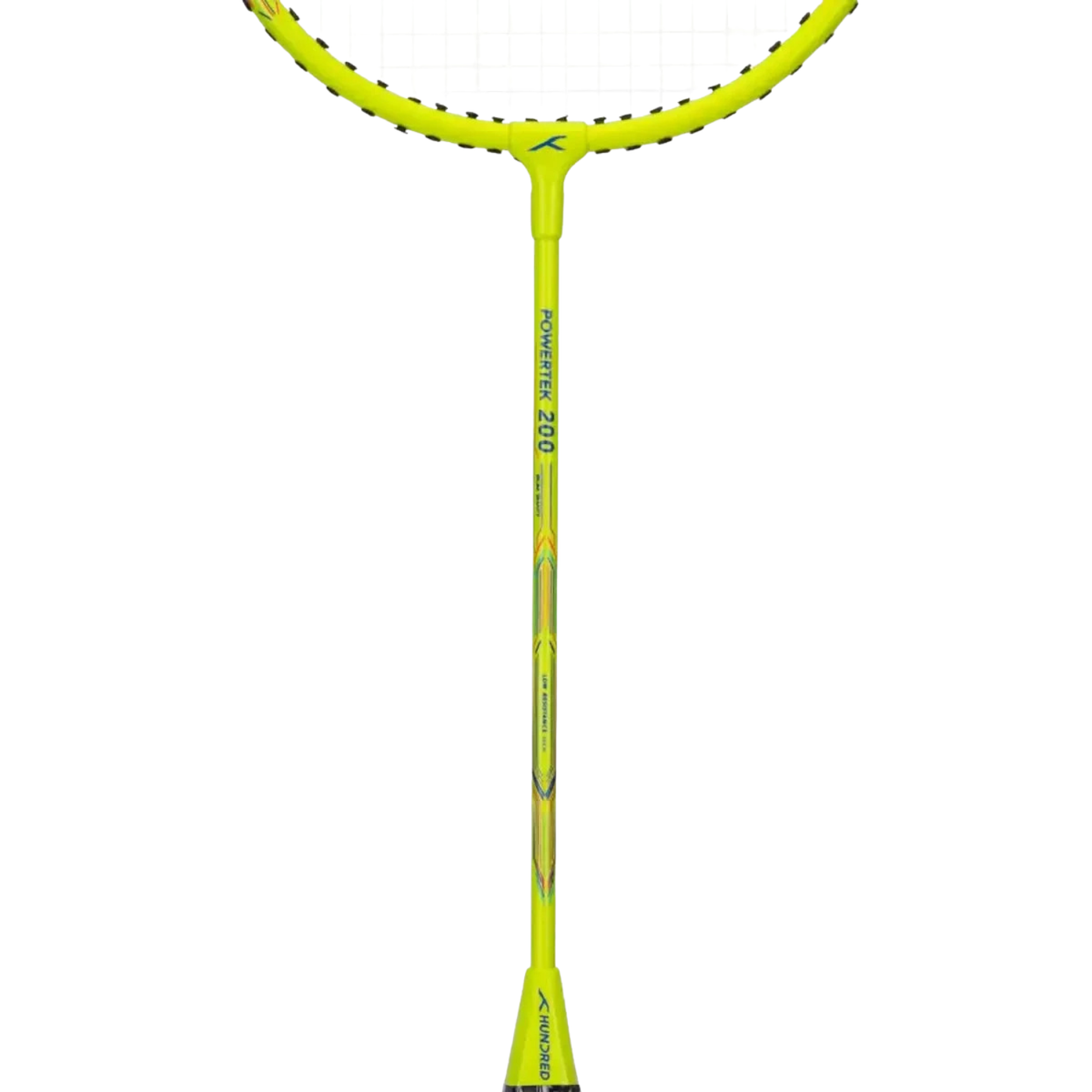 Hundred Powertek 200 2U Badminton Racket - Neon Green Badminton Rackets Hundred