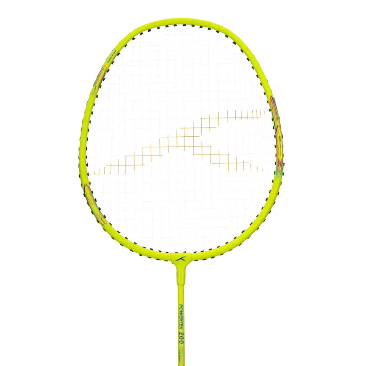 Hundred Powertek 200 2U Badminton Racket - Neon Green Badminton Rackets Hundred