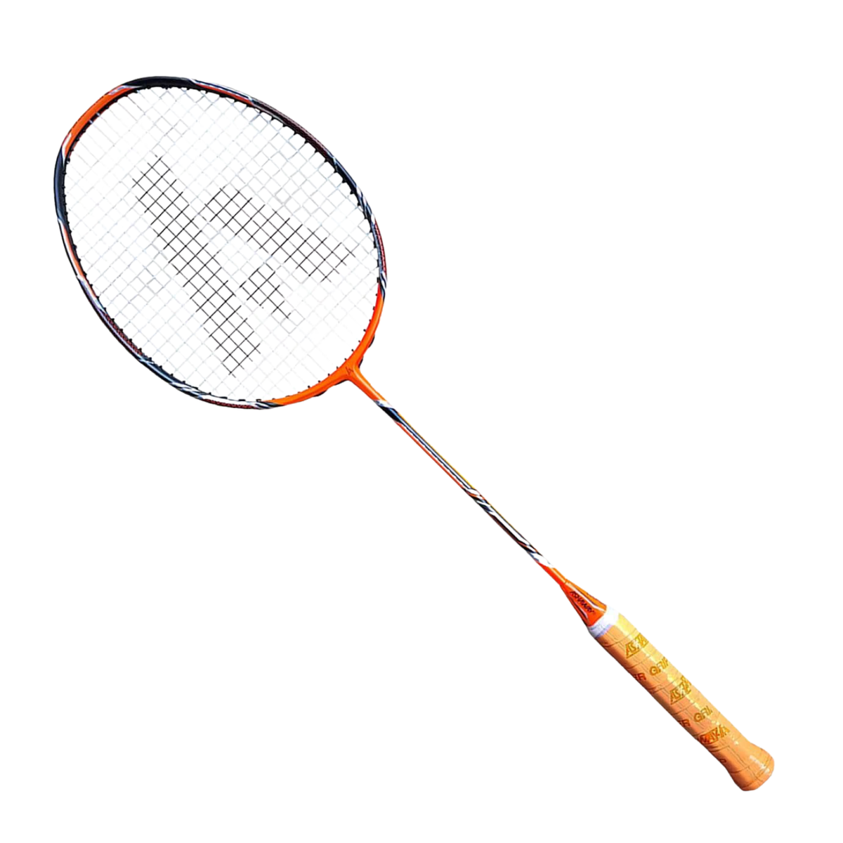 Ashaway Phantom X-Fire II Badminton Racket, Orange, back view