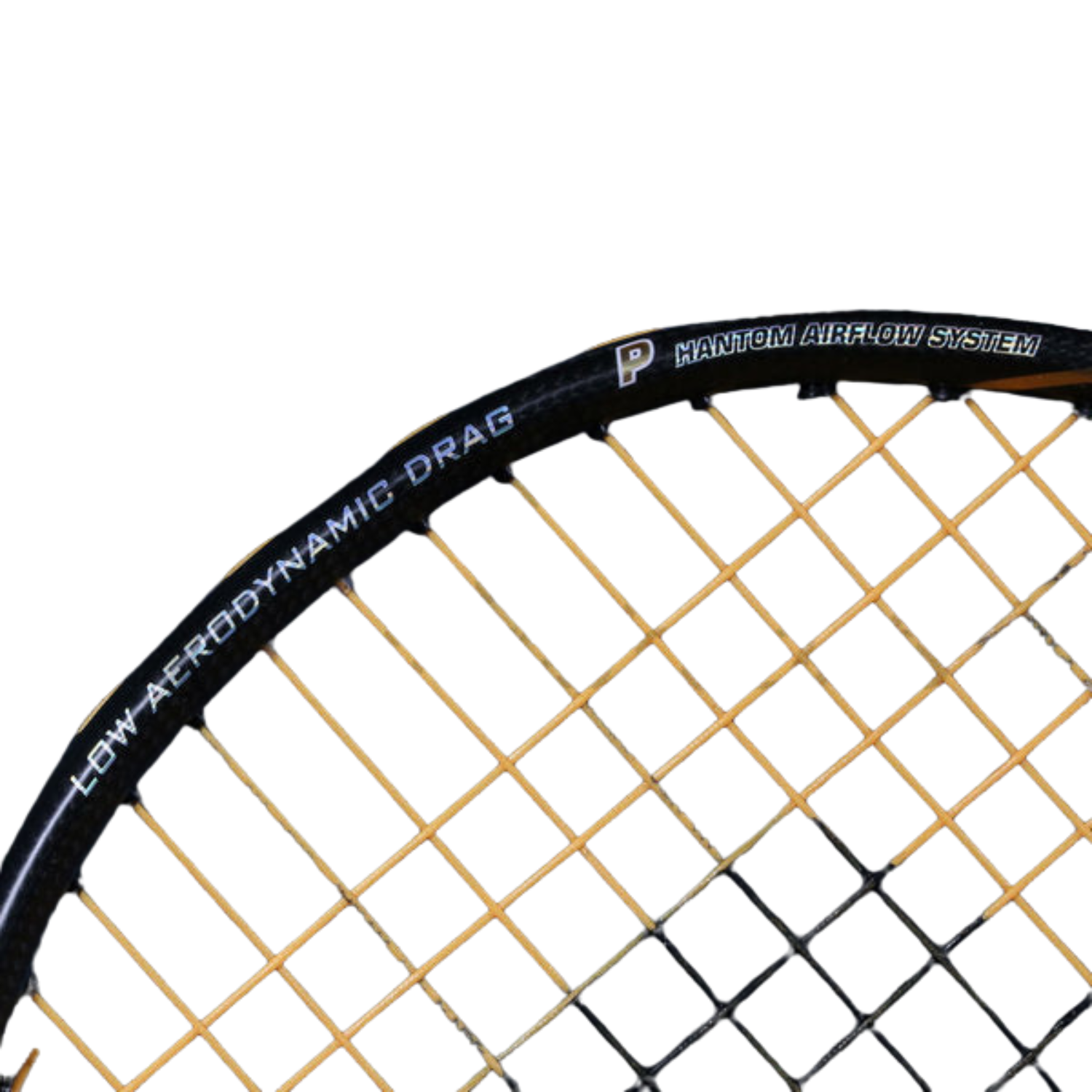 Ashaway Phantom Helix Badminton Racket - Black/Gold Badminton Rackets Ashaway