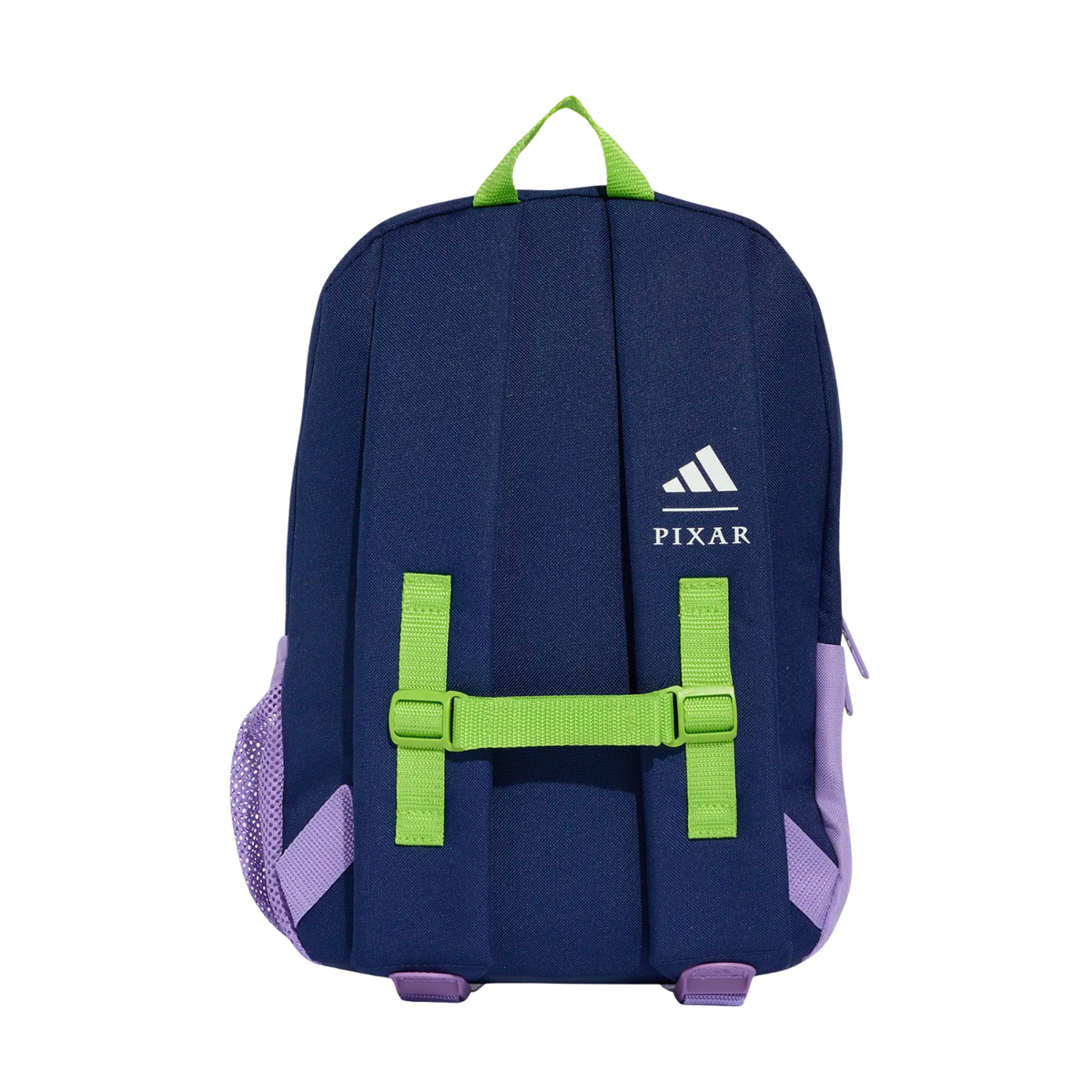 Adidas Pixar Toy Story Backpack, Dark Blue/Violet/Green, back view