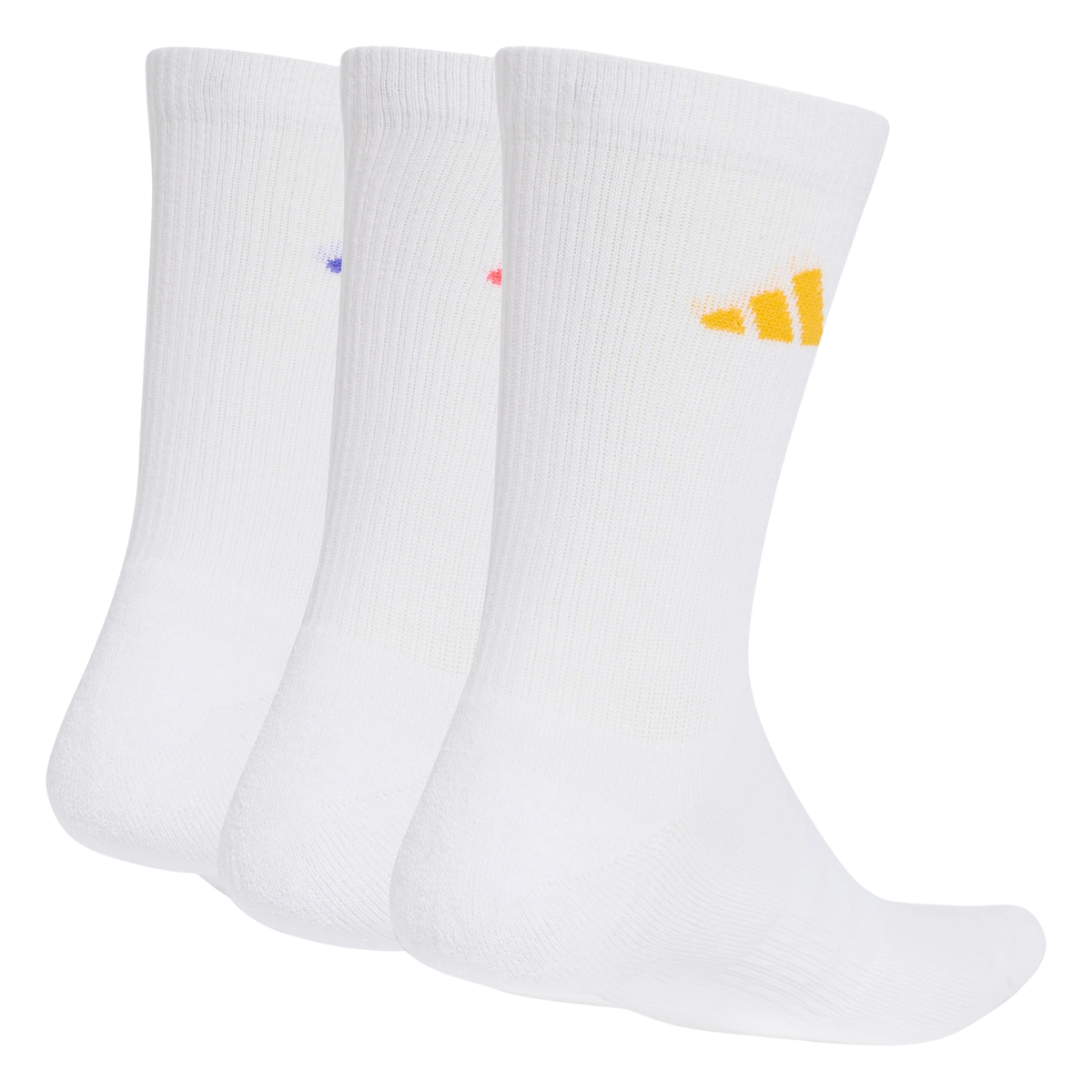 Adidas Cushioned Sportswear Crew 3 Pack Socks Unisex - White KQ6760 Clothing Adidas
