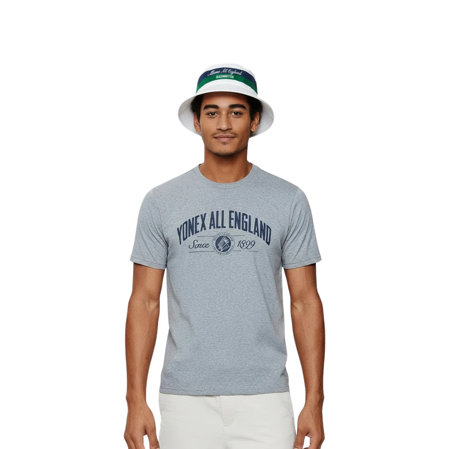 Yonex All England 1899 Reversible Hat 26 - Cream/Navy by Yonex