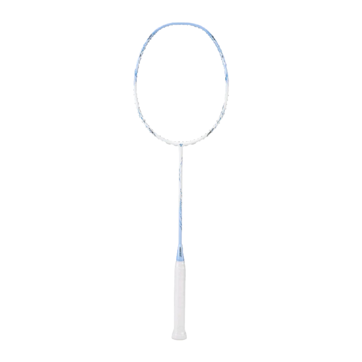 OGKILS Dimensional 88 Slash Badminton Racket, Blue/White, front view