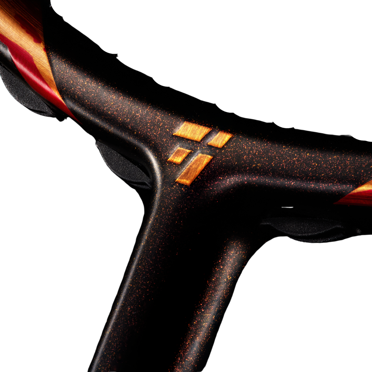 OGKILS Fire Breathing Badminton Racket, Red, side view