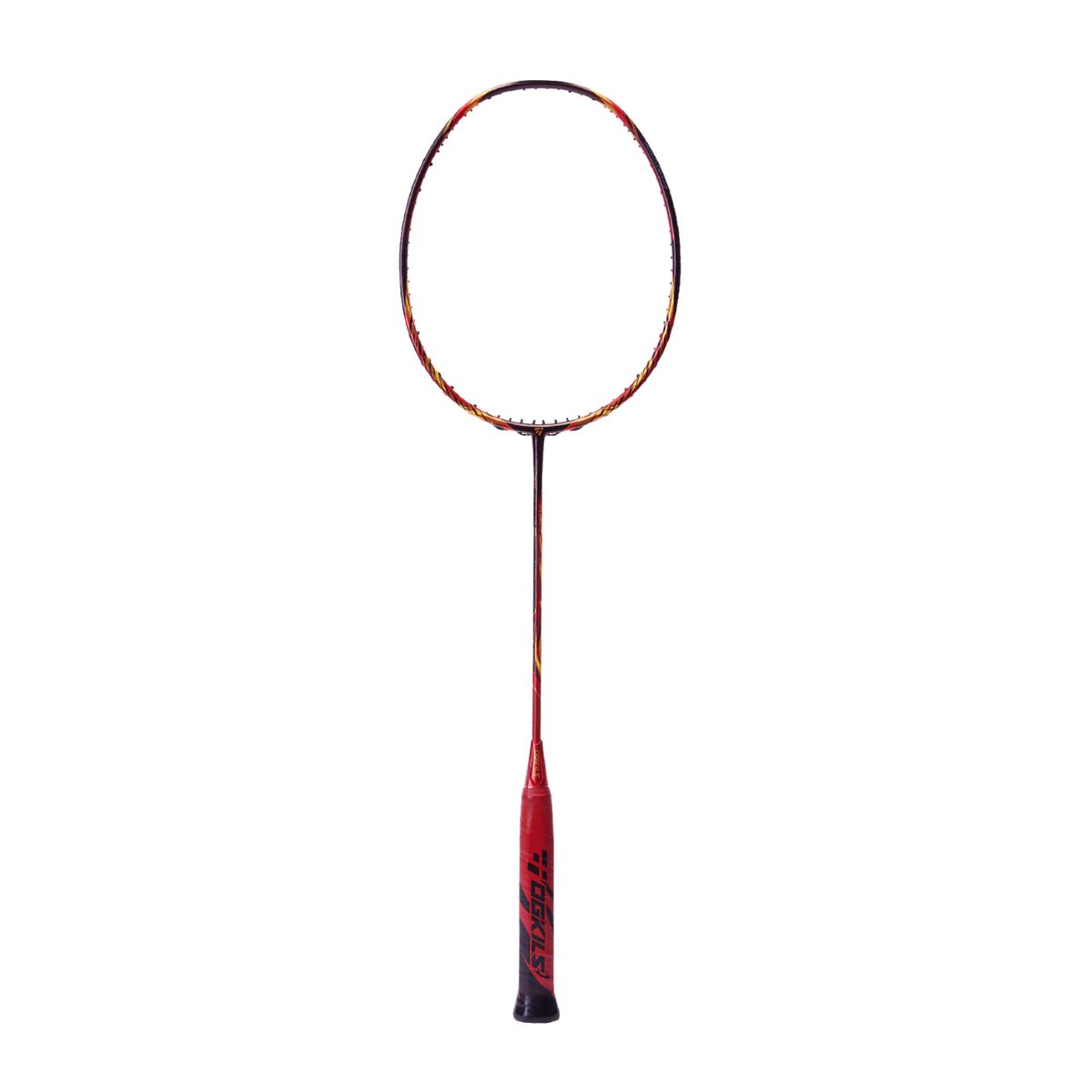 OGKILS Fire Breathing Badminton Racket, Red, close-up detail