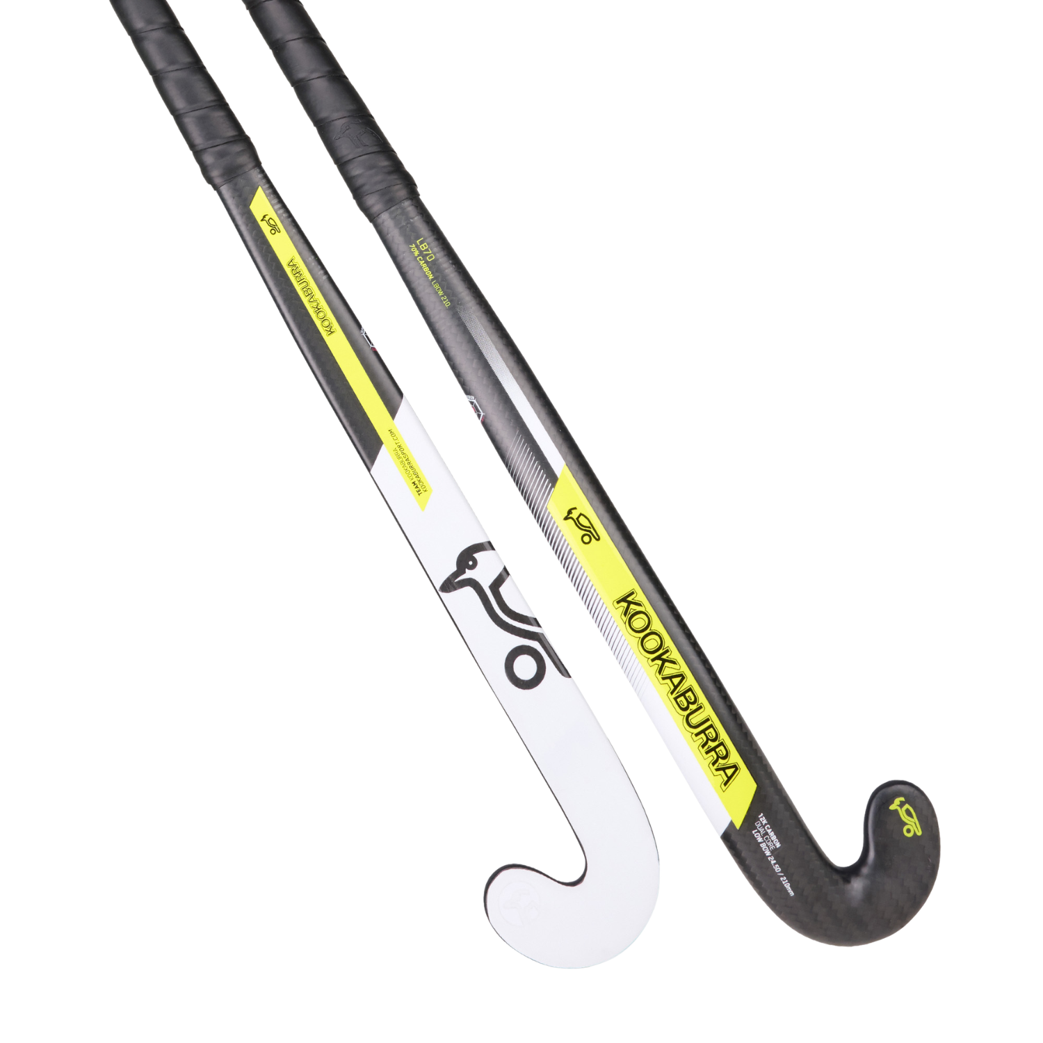Kookaburra LB70 Hockey Stick 6A2527J - White/Yellow Hockey Sticks Kookaburra