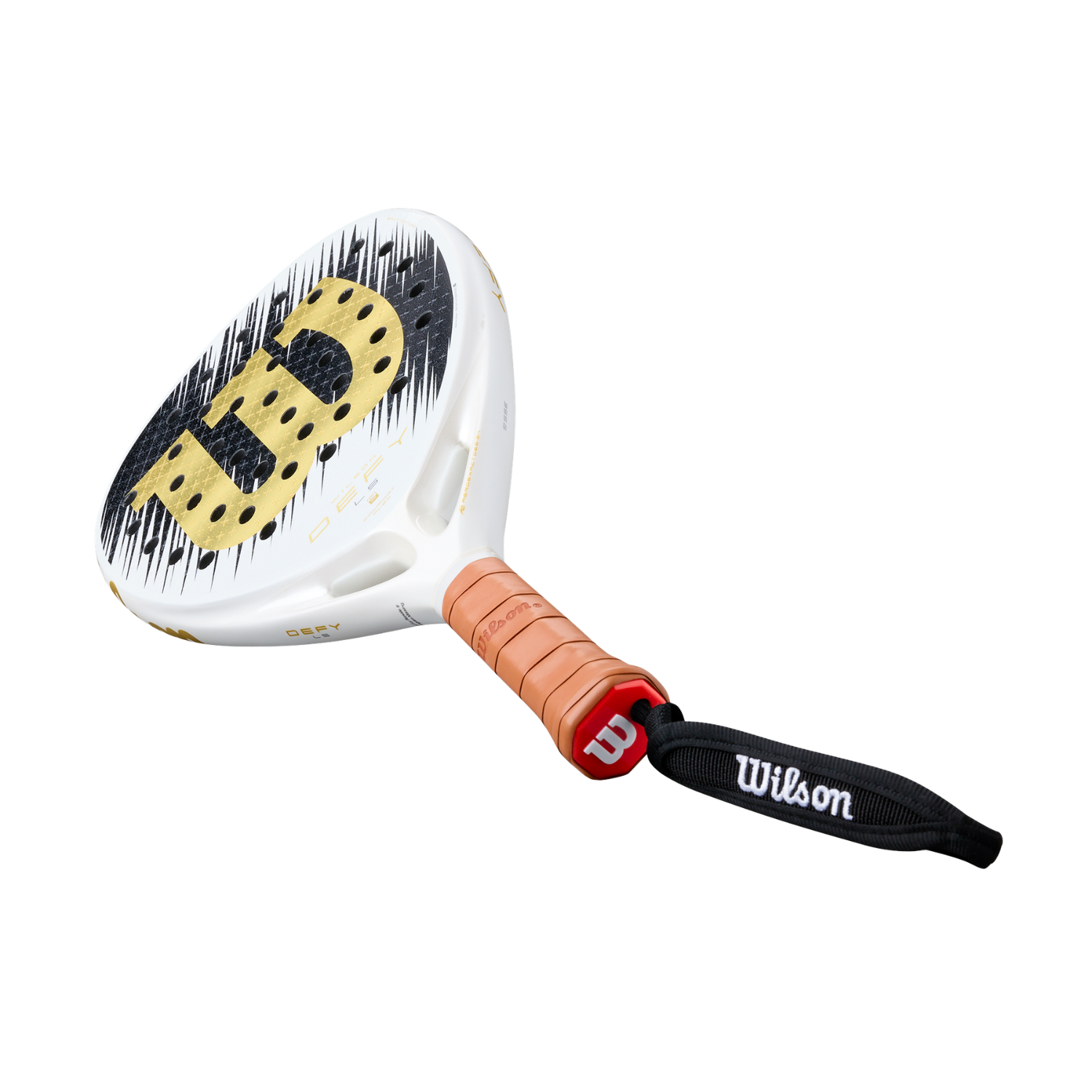 Wilson Defy LS V1 SE 2026 Padel Racket - White/Gold WR214611U Padel Rackets Wilson