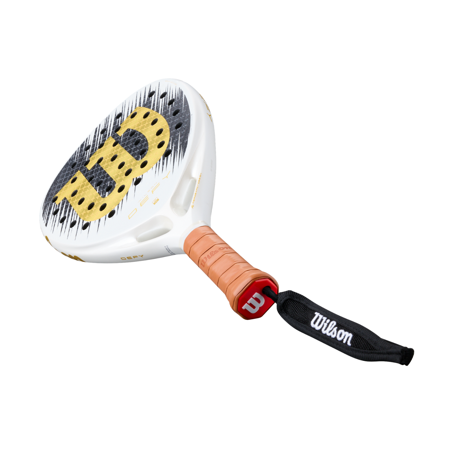 Wilson Defy V1 SE 2026 Padel Racket - White/Gold WR214511U Padel Rackets Wilson