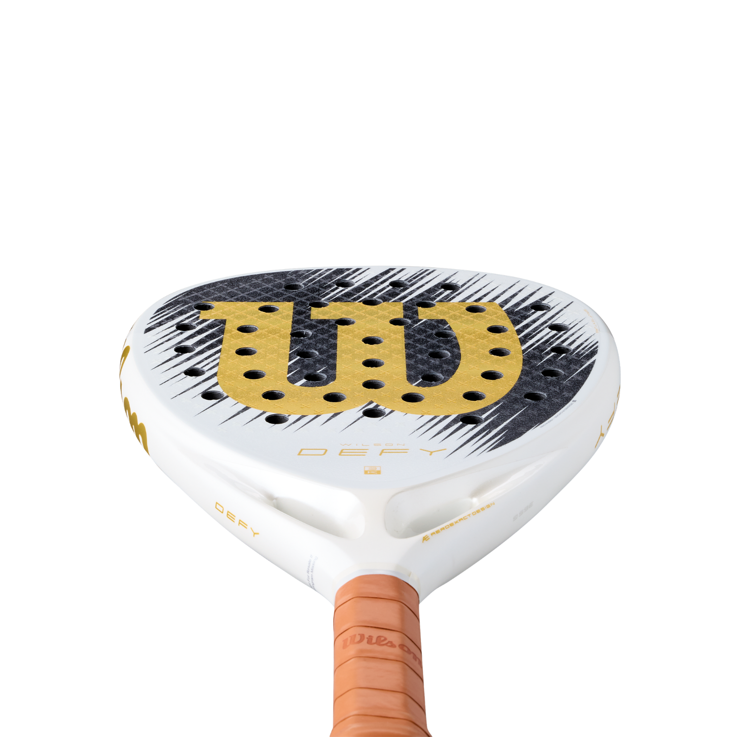 Wilson Defy V1 SE 2026 Padel Racket - White/Gold WR214511U Padel Rackets Wilson