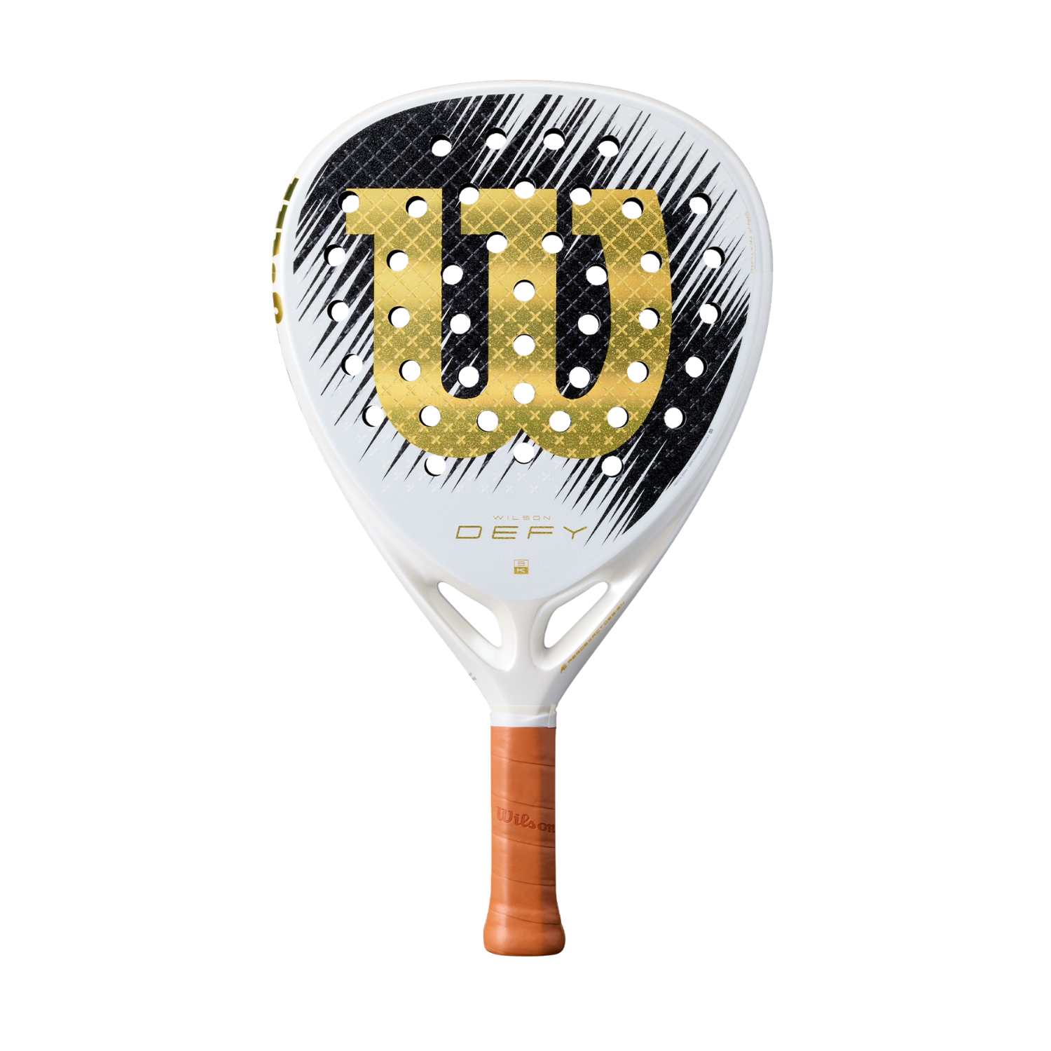 Wilson Defy V1 SE 2026 Padel Racket - White/Gold WR214511U White Gold G2 Padel Rackets Wilson
