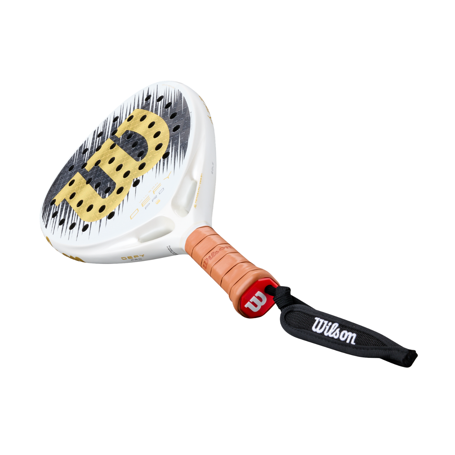 Wilson Defy Pro V1 SE 2026 Padel Racket - White/Gold WR213911U Padel Rackets Wilson