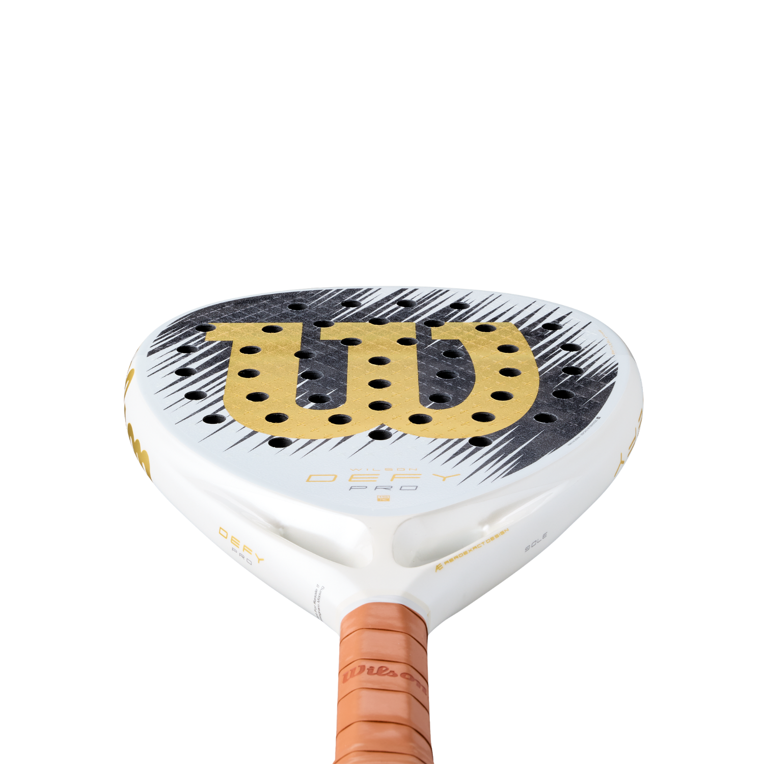 Wilson Defy Pro V1 SE 2026 Padel Racket - White/Gold WR213911U Padel Rackets Wilson