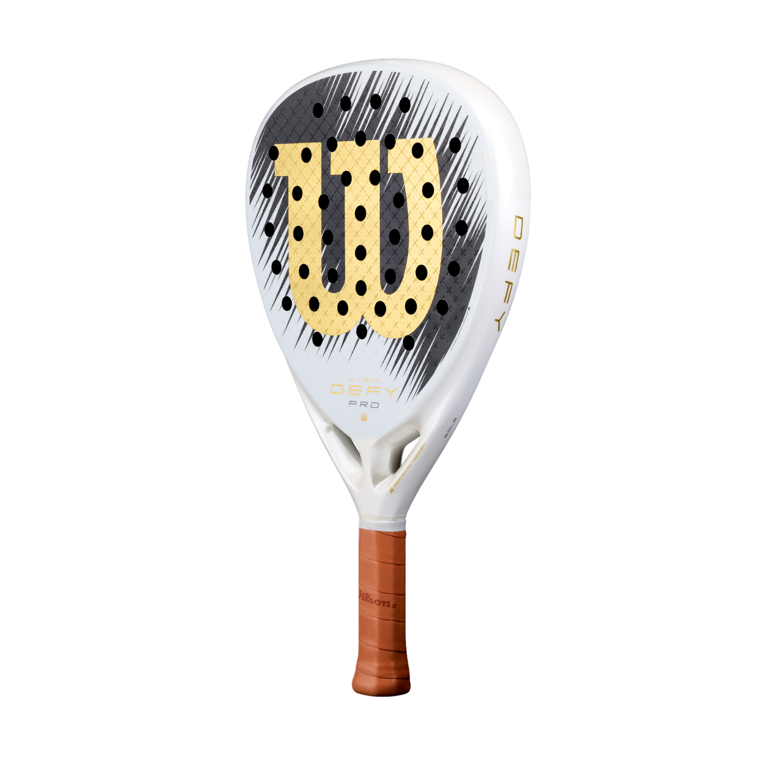Wilson Defy Pro V1 SE 2026 Padel Racket - White/Gold WR213911U Padel Rackets Wilson