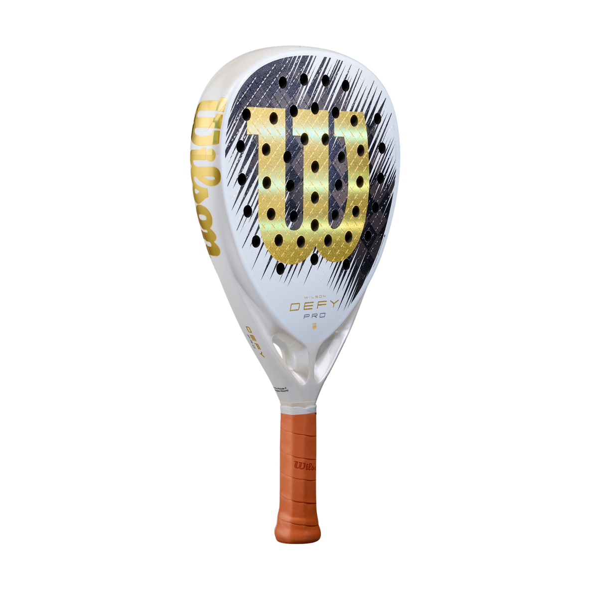 Wilson Defy Pro V1 SE 2026 Padel Racket - White/Gold WR213911U Padel Rackets Wilson