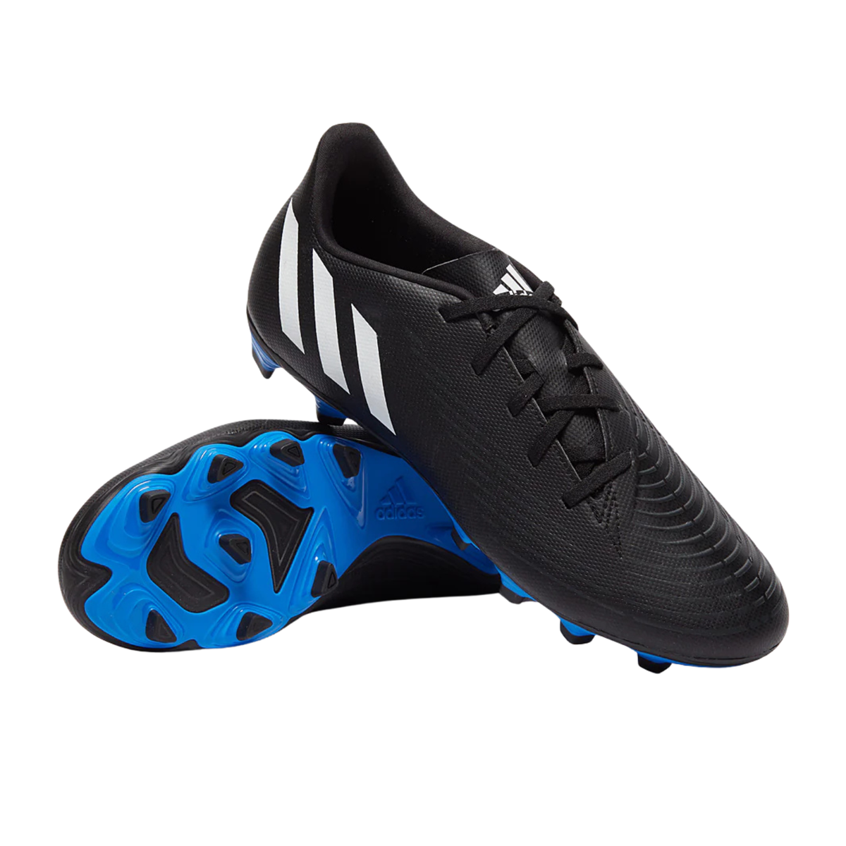 Adidas Predator Edge 4 FxG Football Boots Unisex, Core Black/White/Vivid Red, side view